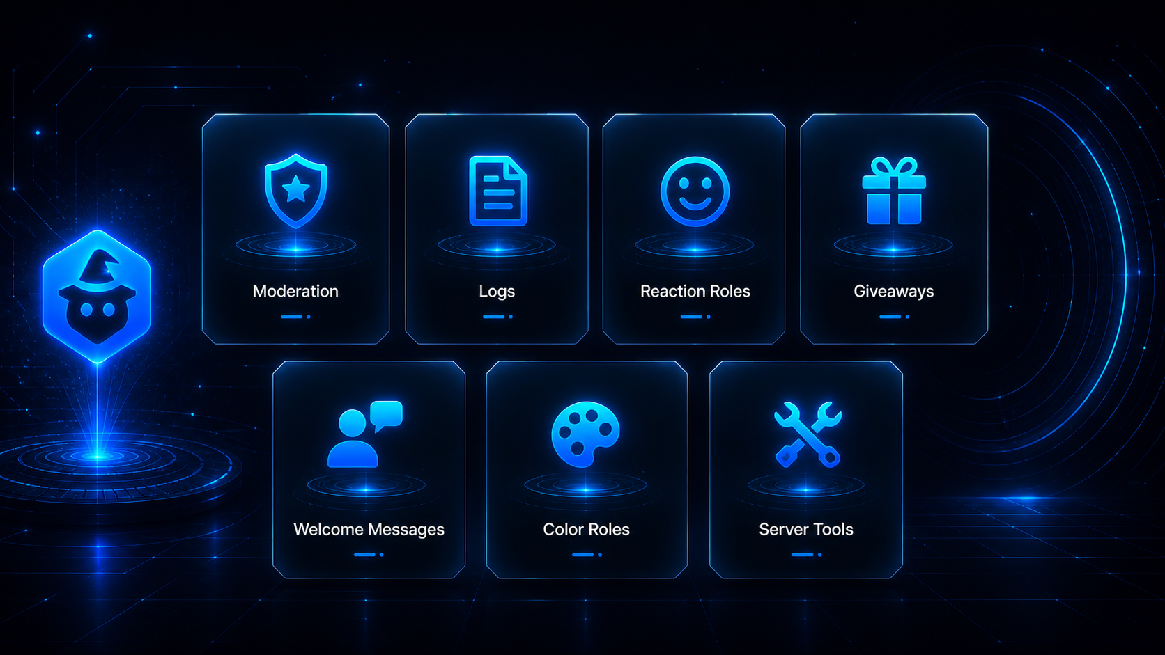 ArcanixBot feature cards