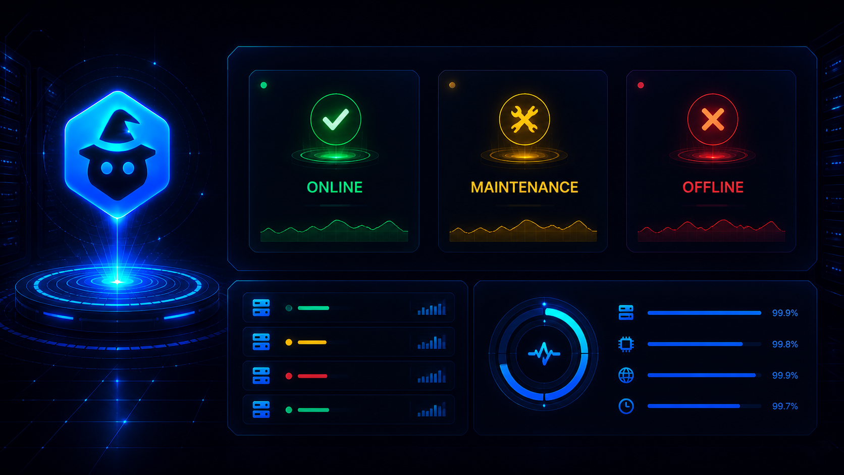 ArcanixBot status dashboard